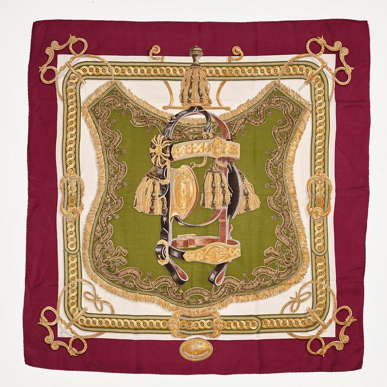 Hermès, scarf, “Bride de Cour”.