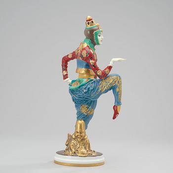 CONSTANTIN HOLZER-DEFANTI, figurin, "Koreanischer Tanz", Rosenthal ca 1920, modell K566.