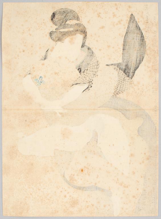 Unidentified artist, Shunga motif.