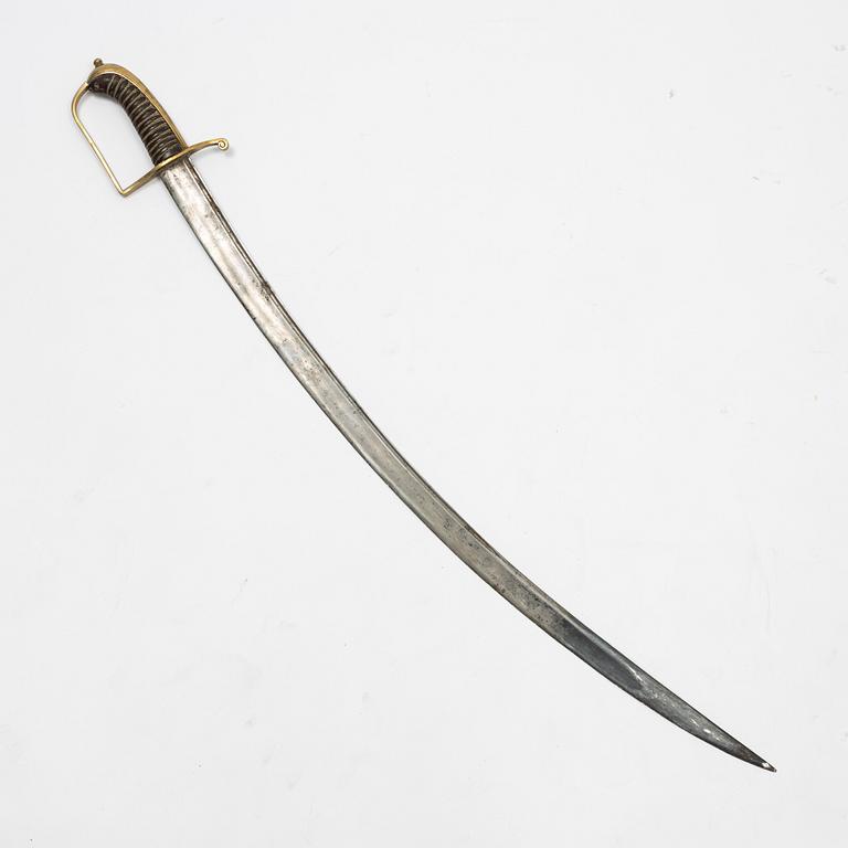 A Swedish sabre end of the 18th Century, with scabbard.