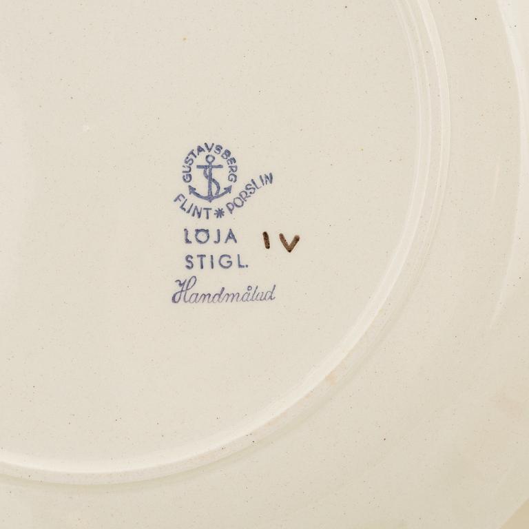 Stig Lindberg, a 'Löja' creamware 20 part service, Gustavsberg, Sweden 1948-62.