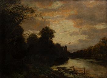 Alfred Wahlberg, Twilight Landscape.
