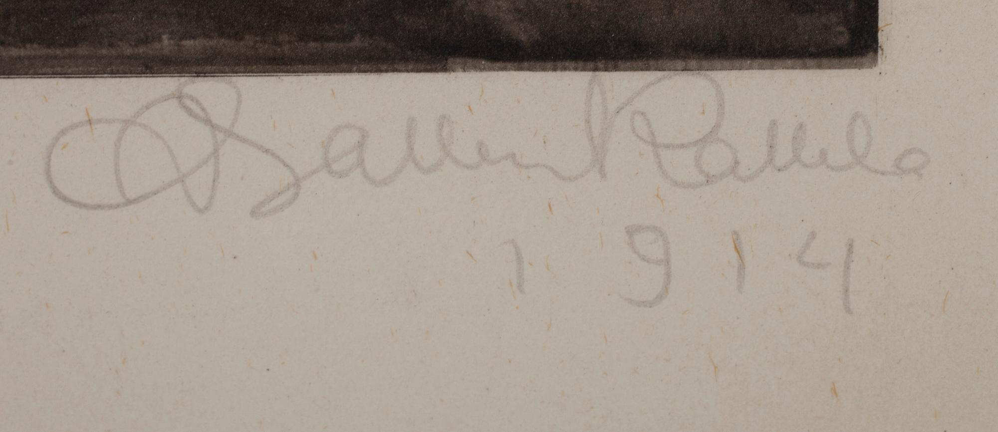 AKSELI GALLEN-KALLELA, heliogravyr, signerad och daterad 1914.