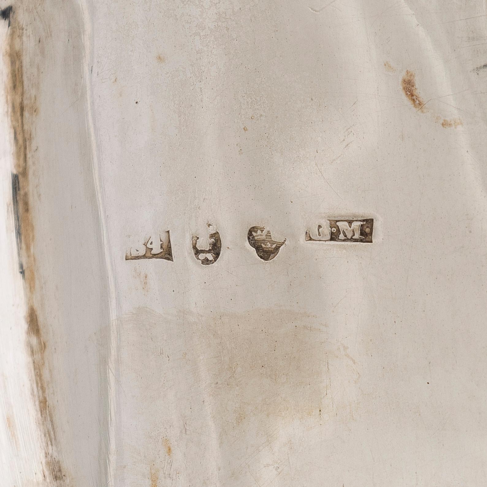 A silver centerpiece bowl, neo-Rococo, Gustav Möllenborg, Stockholm 1848.