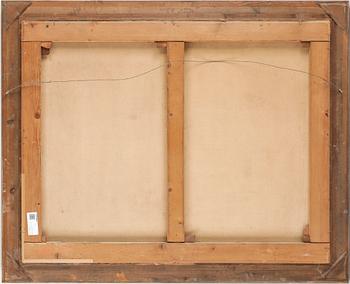 WILHELM HARTES, olja på papper, signerad.