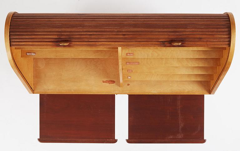 Frederik Christian Lund, a Cuban mahogany and ash sideboard, cabinetmaker K. Thomsen, Denmark, ca 1936.