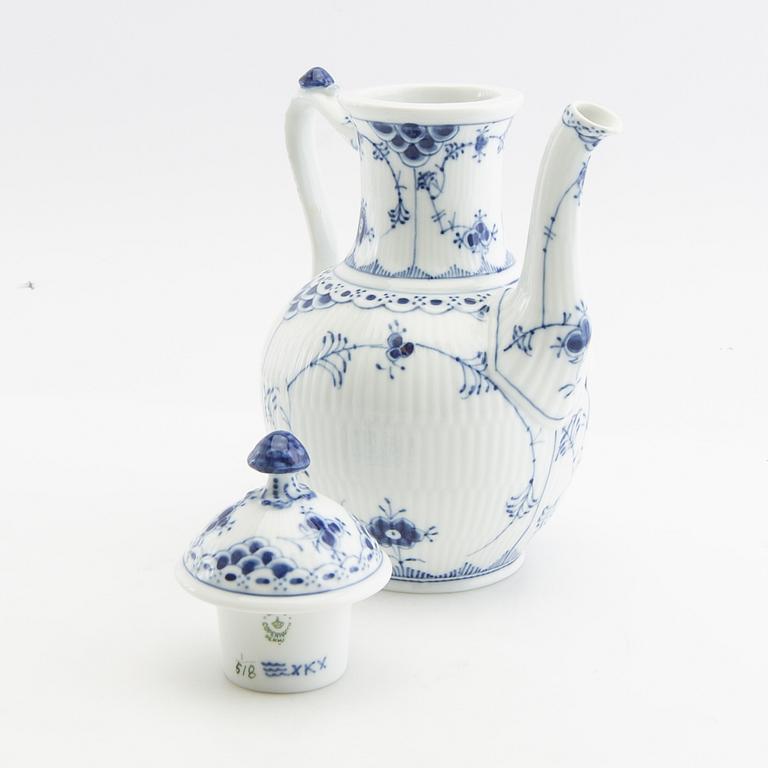 Service, approx. 29 pcs "Blue Fluted" Royal Copenhagen Denmark porcelain.