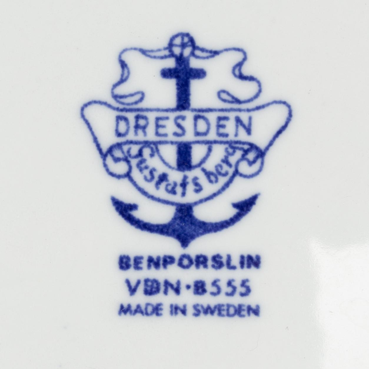 Stig Lindberg/Gustavsberg, Servisdelar, Dresden, 51 delar.