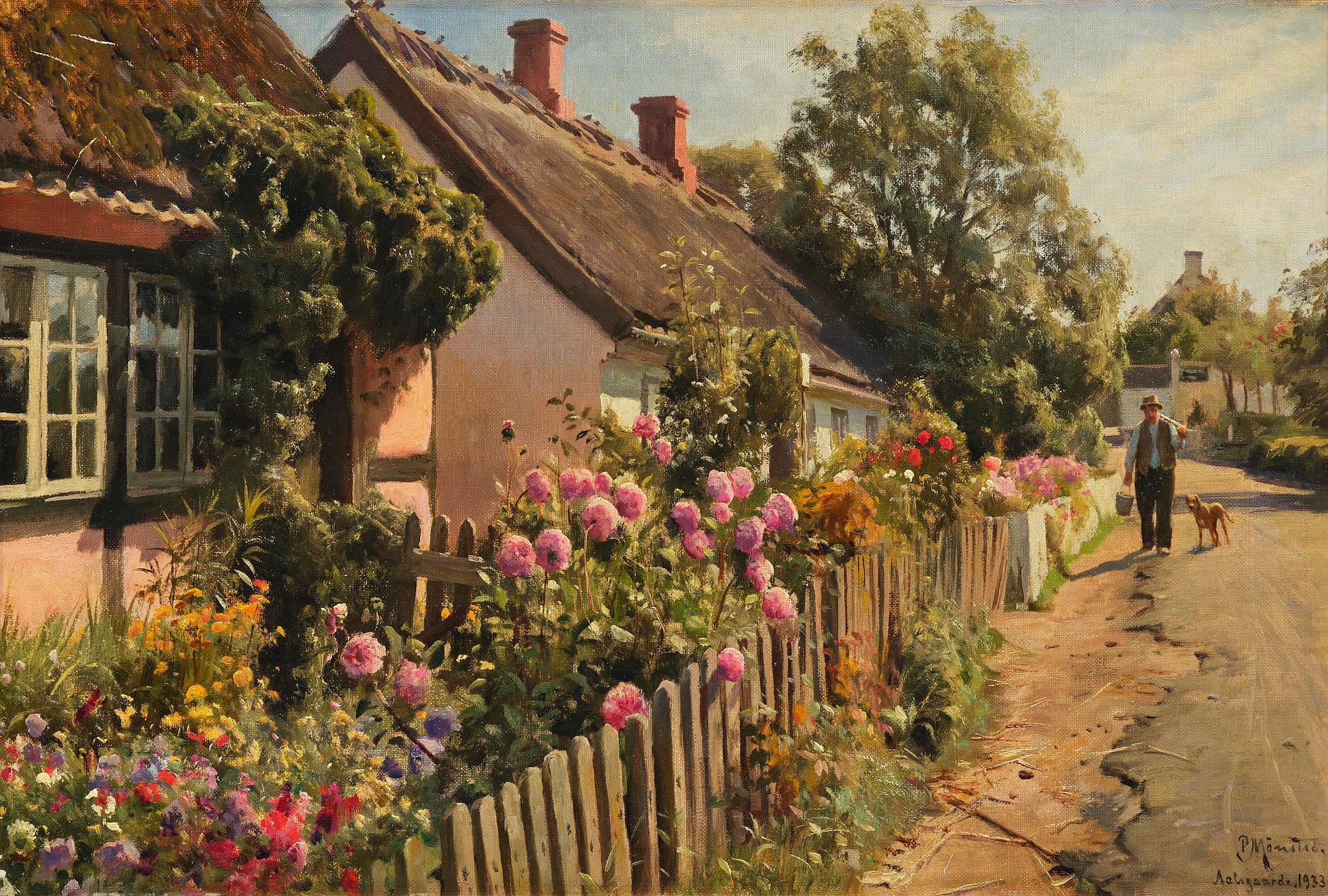 Peder Mork Mönsted, Gardens in bloom, Ålsgårde.