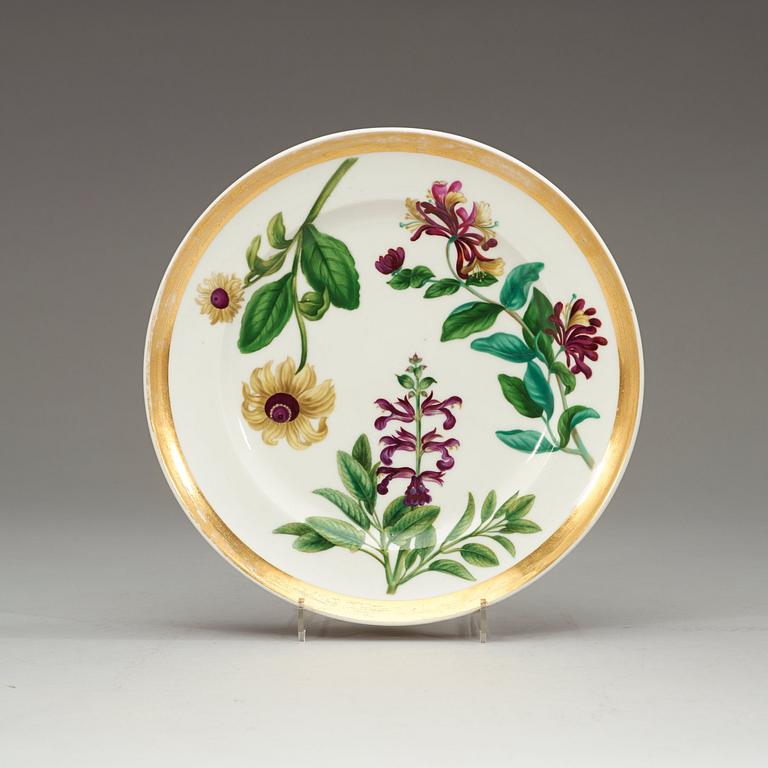 A Russian Gardner dinner plate, 19th Century.