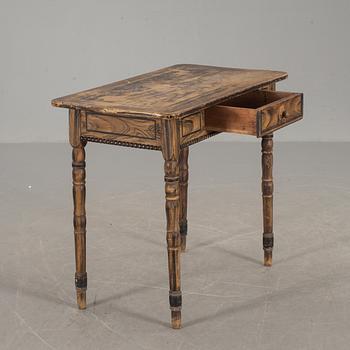 BORD med LÅDA,  1800-talets andra hälft.