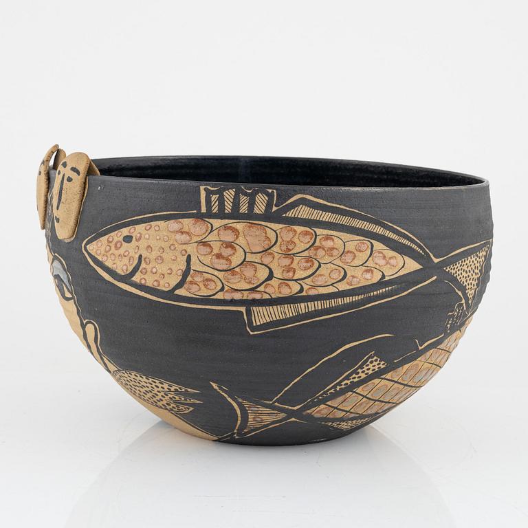 Eva Bengtsson, a stoneware bowl, Studio Eva Bengtsson, Frillesås.