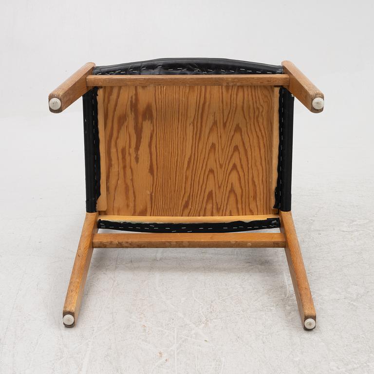 John Vedel-Rieper, six chairs, Denmark, second half of the 20th century.