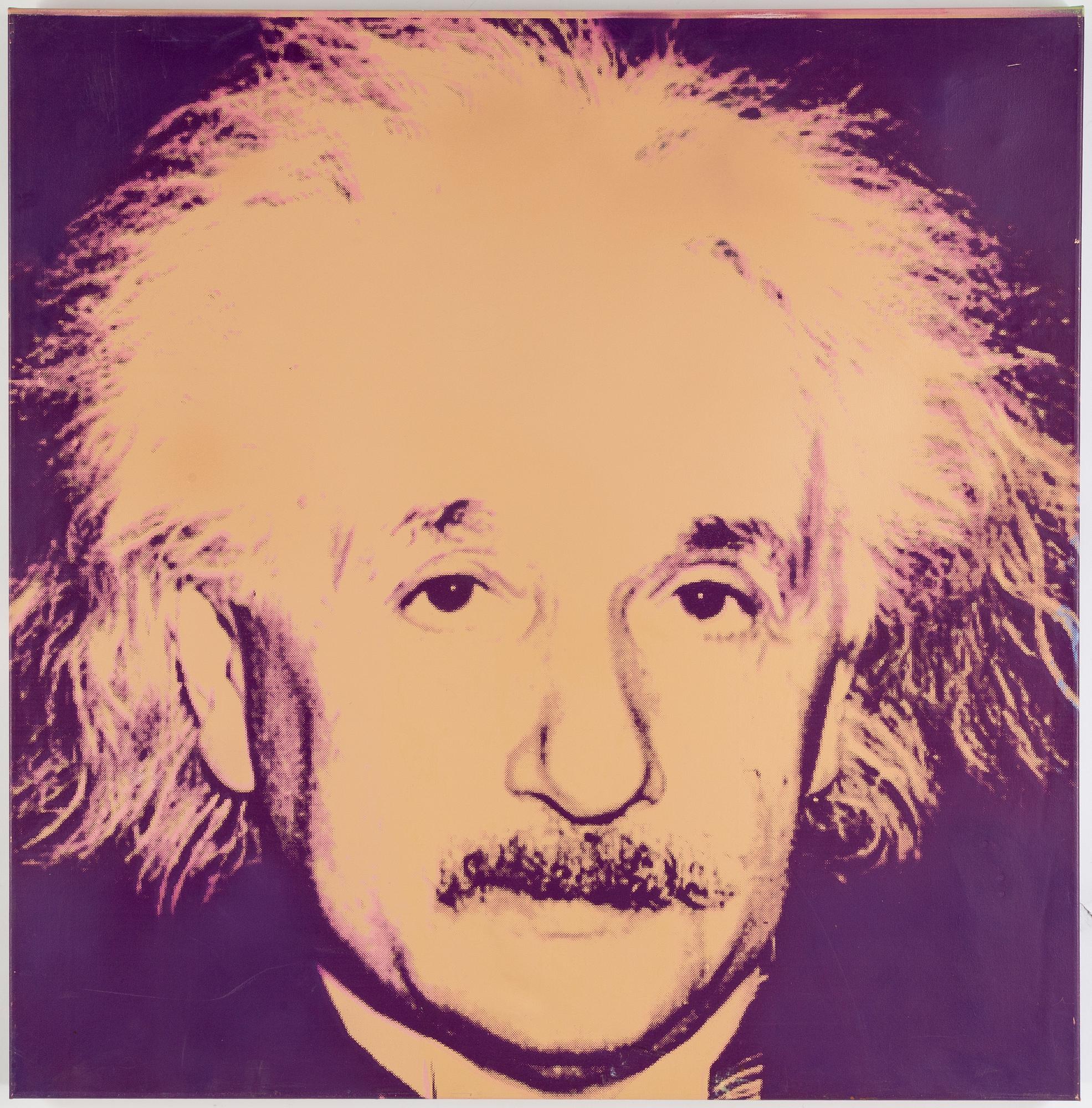 Steve Kaufman, silkscreen on canvas, signed verso.