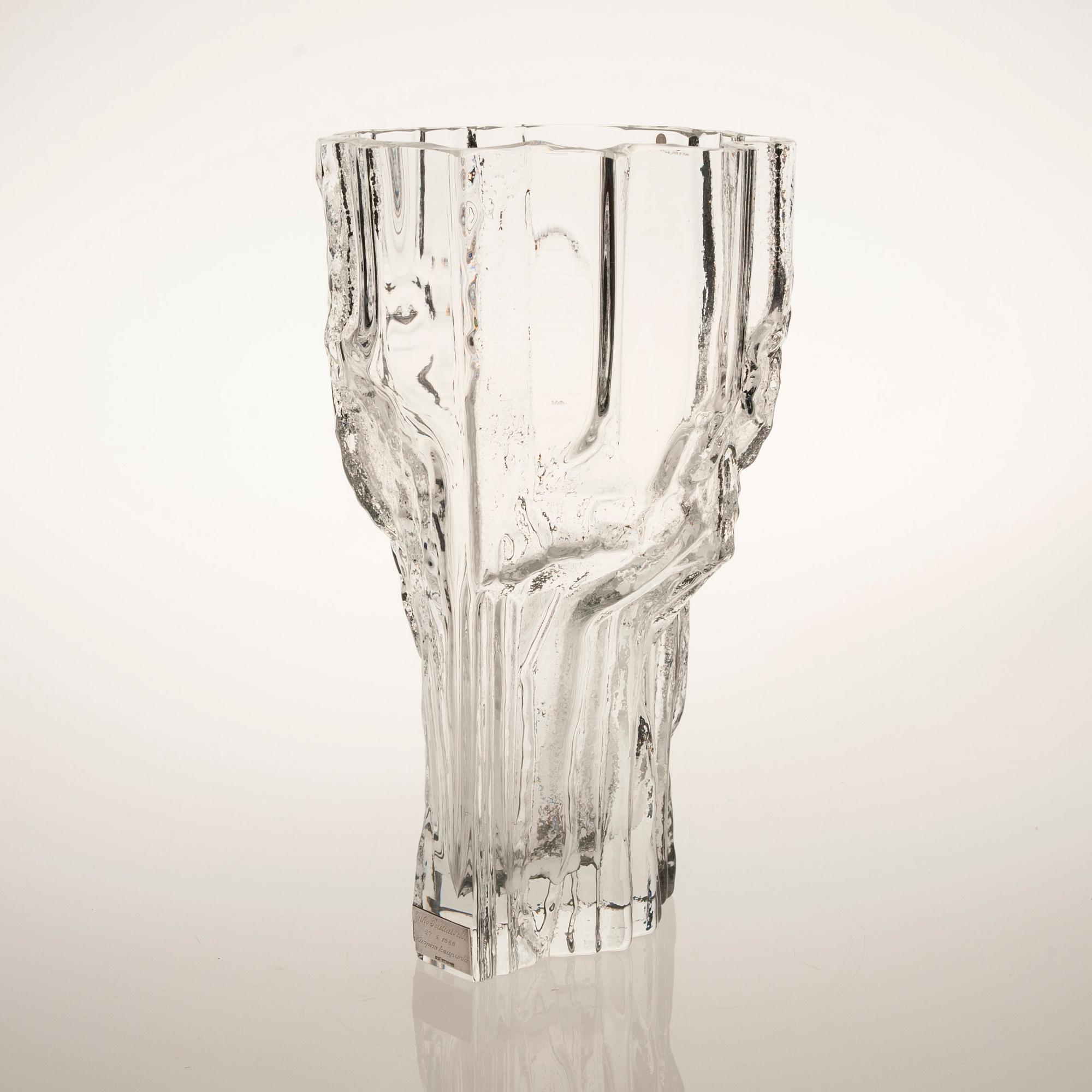 VAS, glas, "Marmora" signerad Tapio Wirkkala 3544.