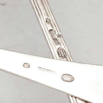 RAGUSKEDAR, silver, 2 st, Köpenhamn, Danmark, 1901/1909. Total vikt ca 370 g.