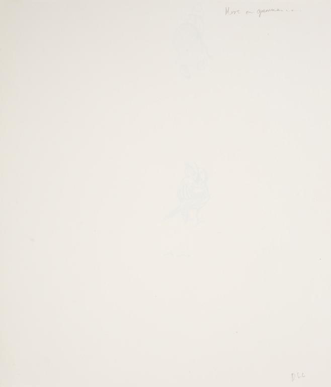BJÖRN BERG, two ink drawings "Teskedsgumman" signed.