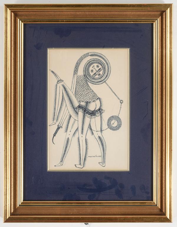 MAX WALTER SVANBERG, Tuschteckning, signerad och daterad -63.