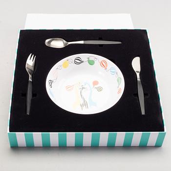 FOLKE ARSTRÖM, smögåsbestick, 32+6+2delar, "Focus De Luxe", rostfritt stål, Gense.