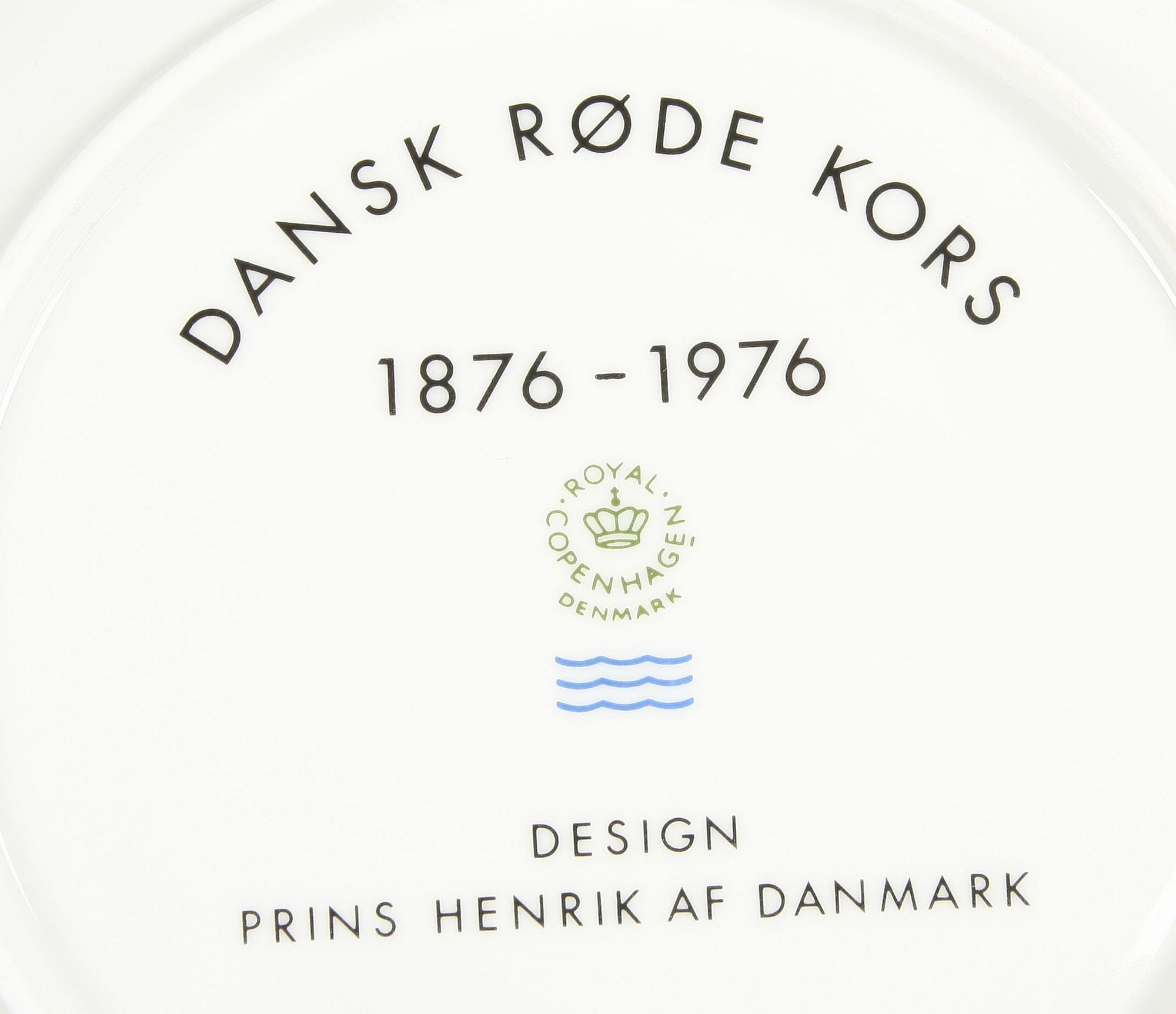 TALLRIKAR, 8 st, porslin, design Prins Henrik af Danmark, Royal Copenhagen.