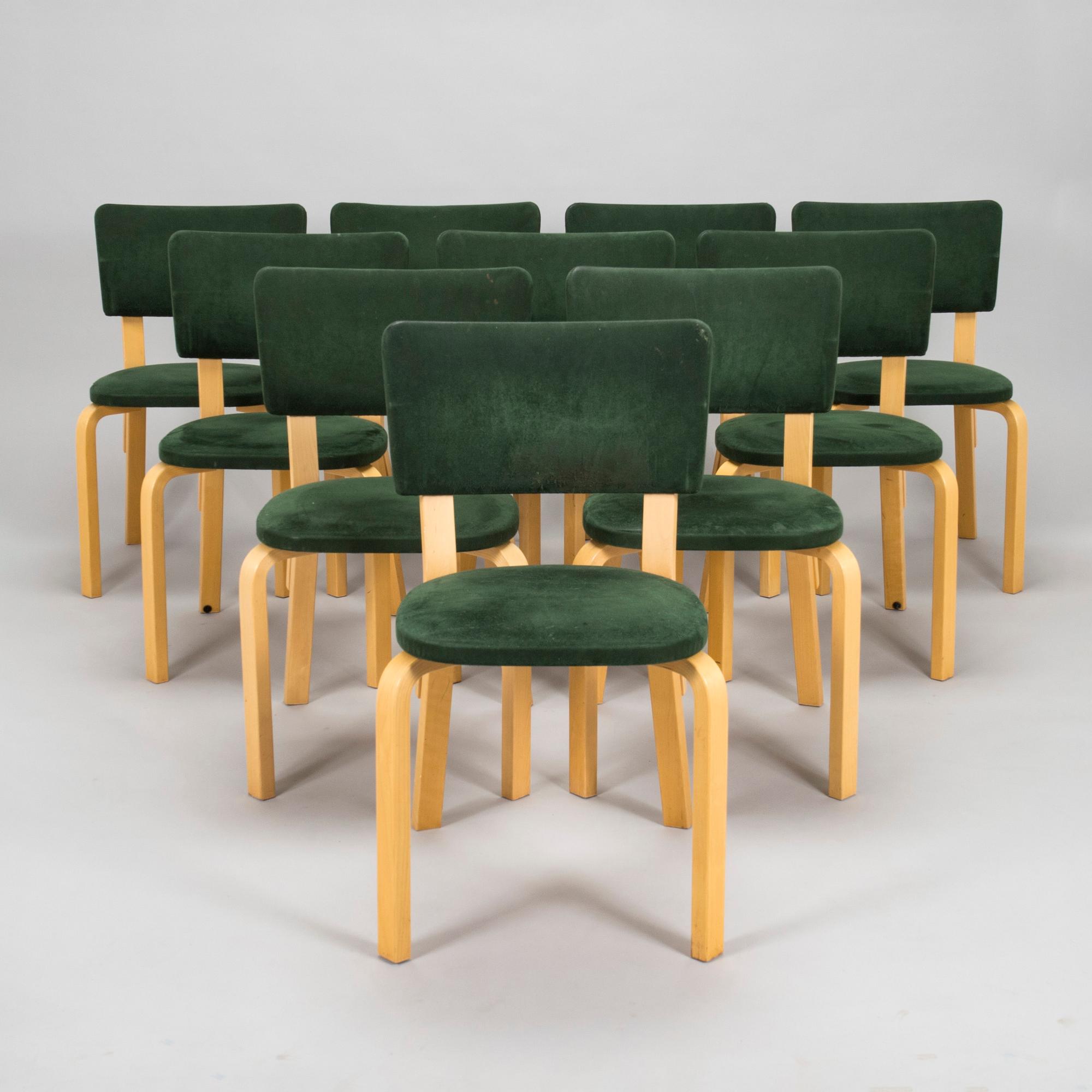 Alvar Aalto, Ten late-20th century '63' chairs for Artek.