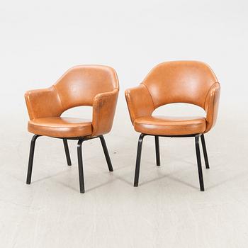 Eero Saarinen, a pair of NK (Nordiska Kompanet) armchairs for Knoll International 1960s.