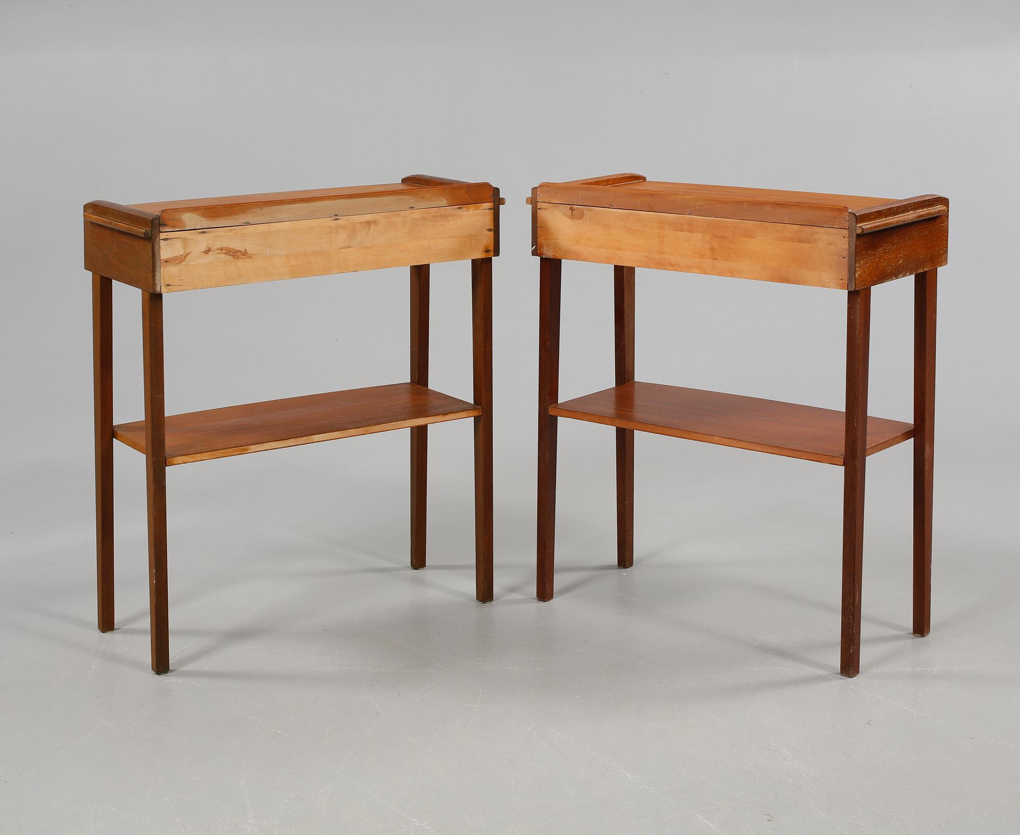 SÄNGBORD, ett par, 1950/60-tal.