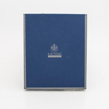 A Sweish 20th century set of 30 pcs of sivler cutlery "Rosenholm" mark of Gense Eskilstuna 1999 total weight 1620 grams.