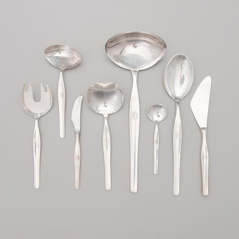 TAPIO WIRKKALA, ATERINSARJA, hopeaa (916), 73 osaa, "Tapio", Kultakeskus Hämeenlinna, 1960-1963.