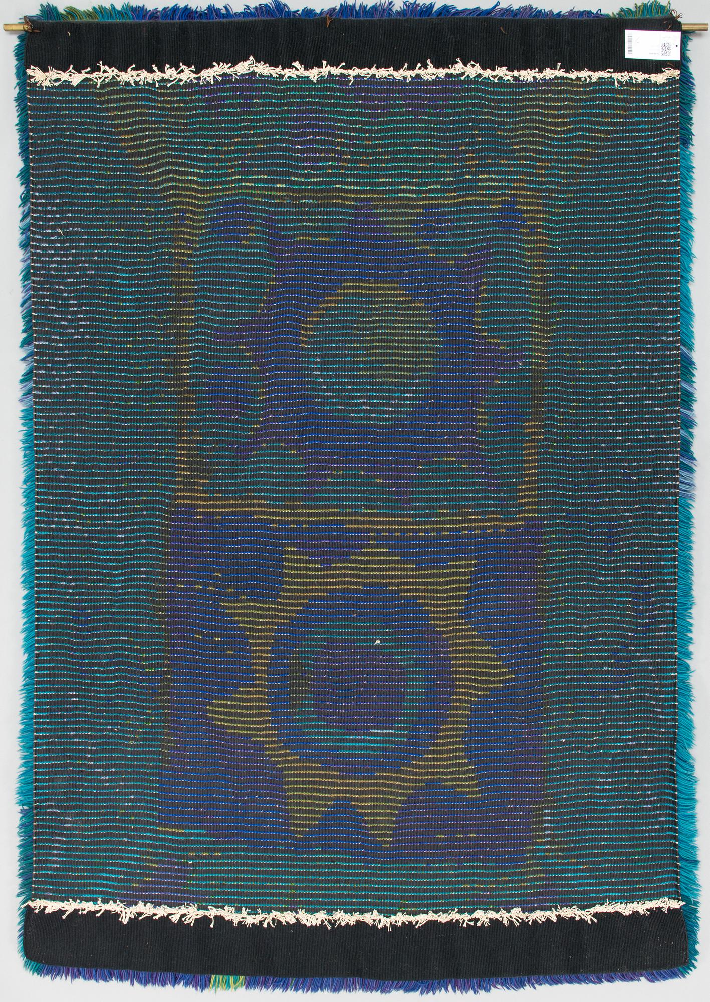 Ritva Puotila, ryijy, "Ares", 1960-luku. N. 180 x 125 cm.
