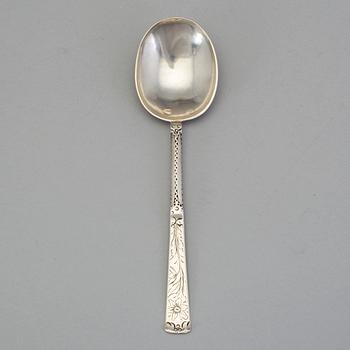 A Baltic 17th century silver spoon, mark of Michael Krezner, Riga.