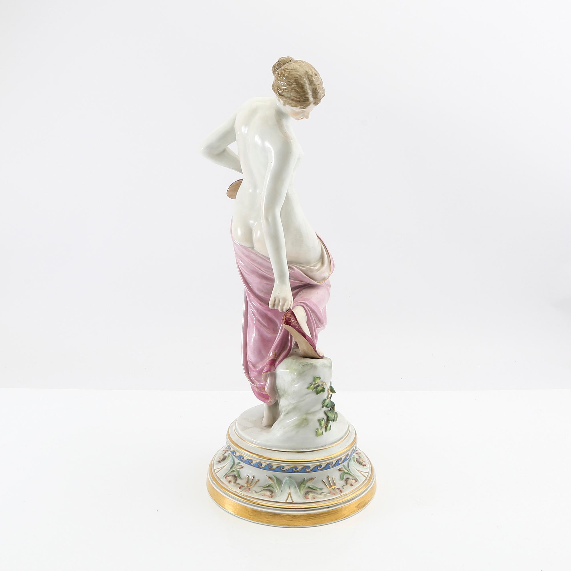 Robert Ockelmann figurin Meissen ca 1880-1903 porslin.