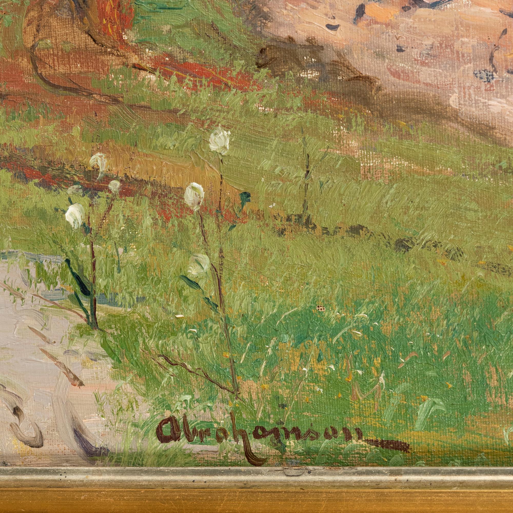 Erik Abrahamsson, oil on canvas, signed.