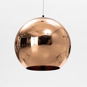 A 'Copper Shade' ceiling light by Tom Dixon from the 21st Century.