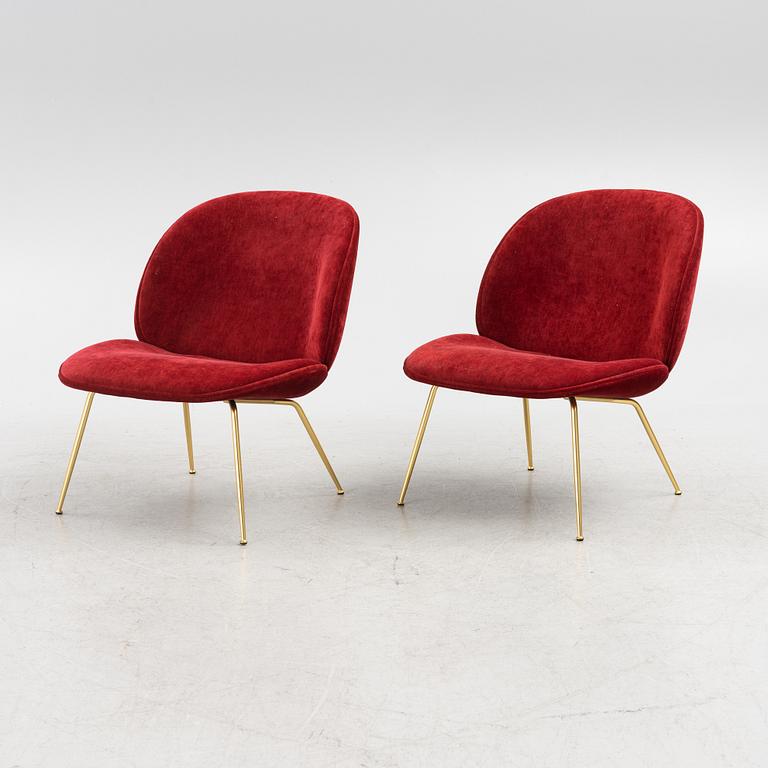 GamFratesi, a pair of 'Beetle Lounge Chair', Gubi.