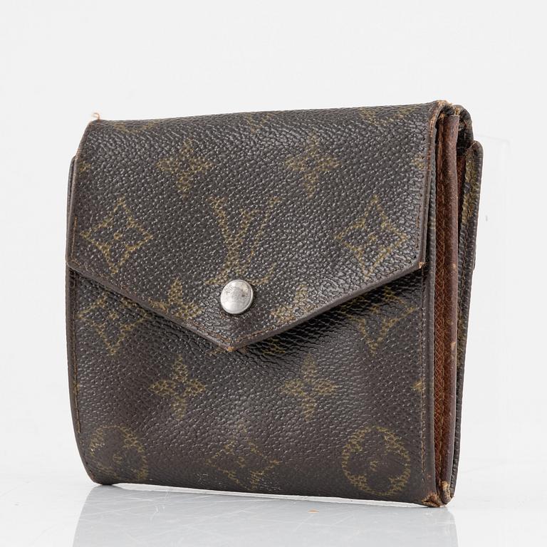 Louis Vuitton, väska, "Cartouchière", samt plånbok, 1970-tal.
