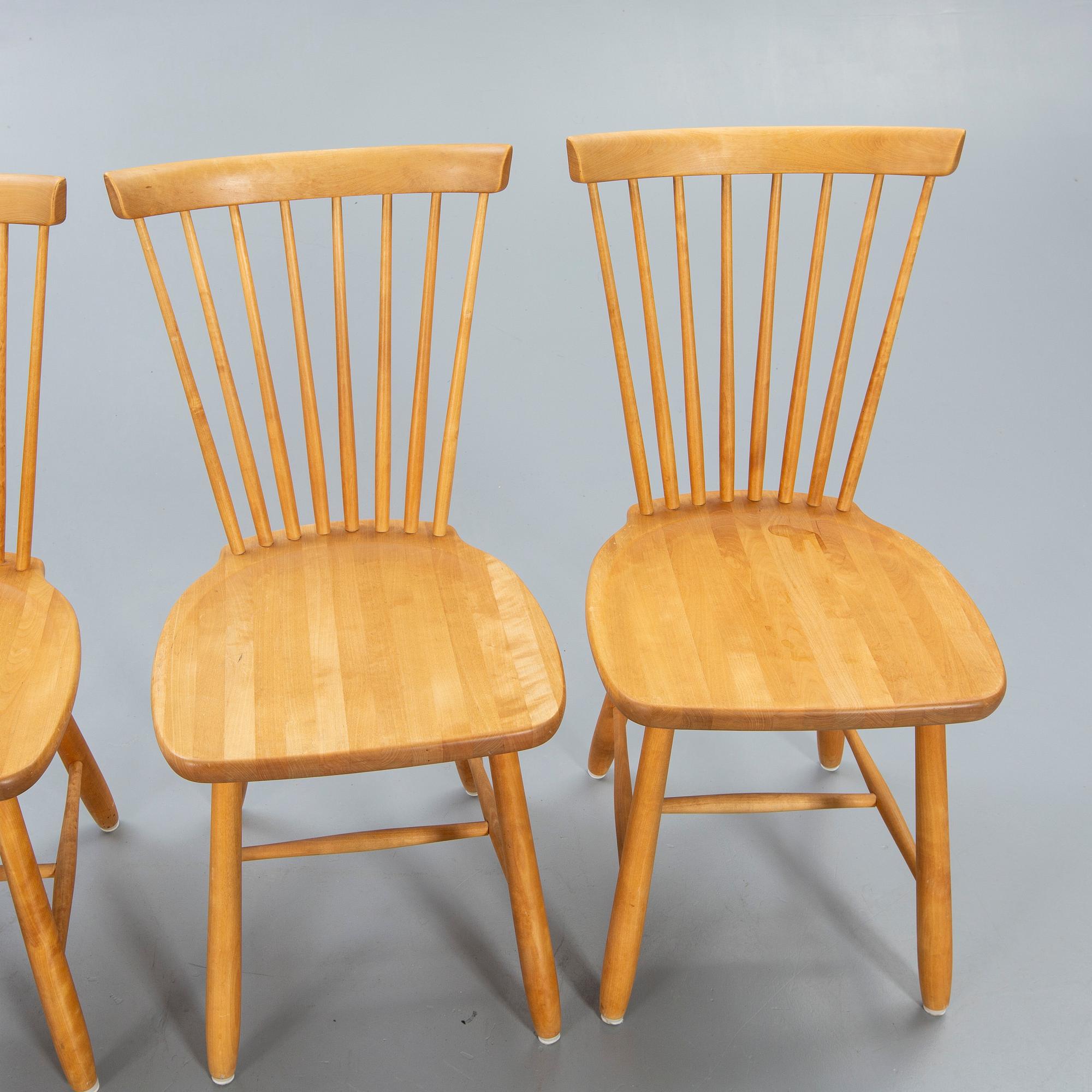 Carl Malmsten, stolar 4 st, "Lilla Åland", Stolab, omkring år 2000.