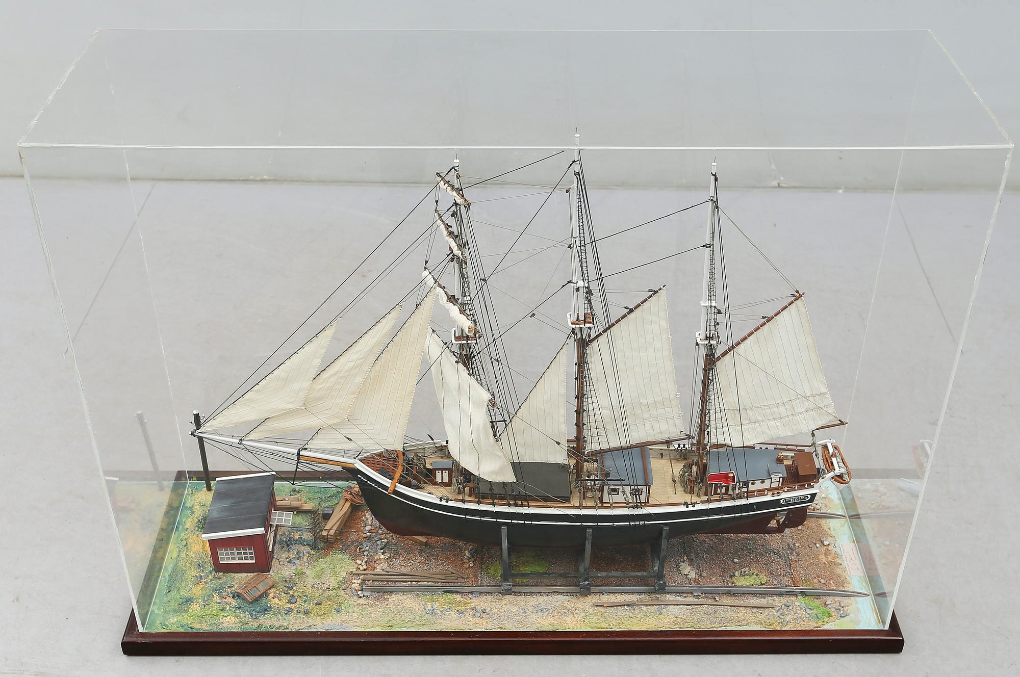 MODELLFARTYG, "Charlotta, Åstol", Åke Wistrand, 1980-84.