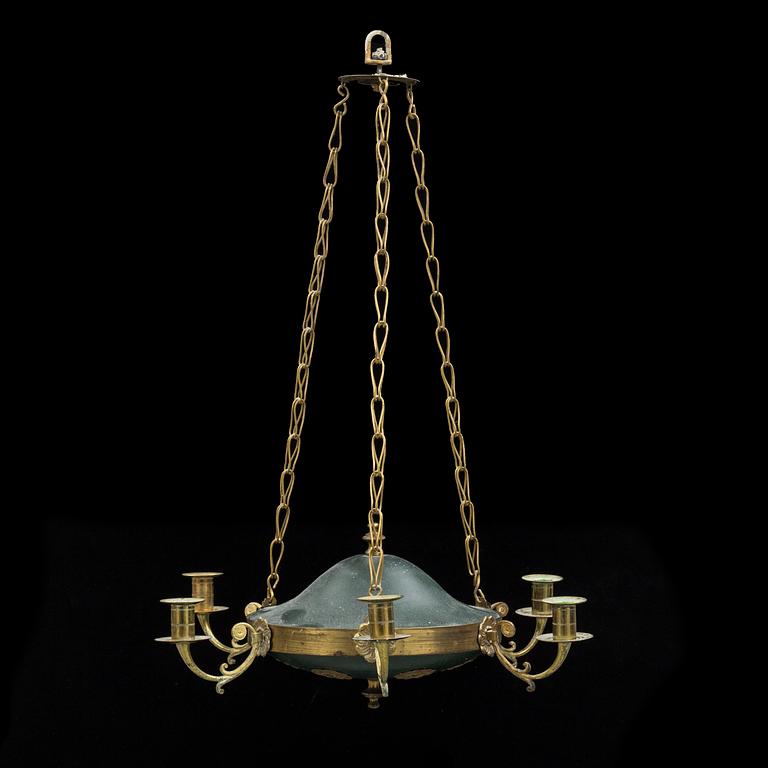 A circa 1900 Empire style ceiling light.
