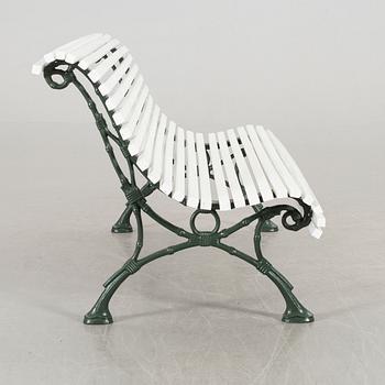 A Swedish cast iron park bench.