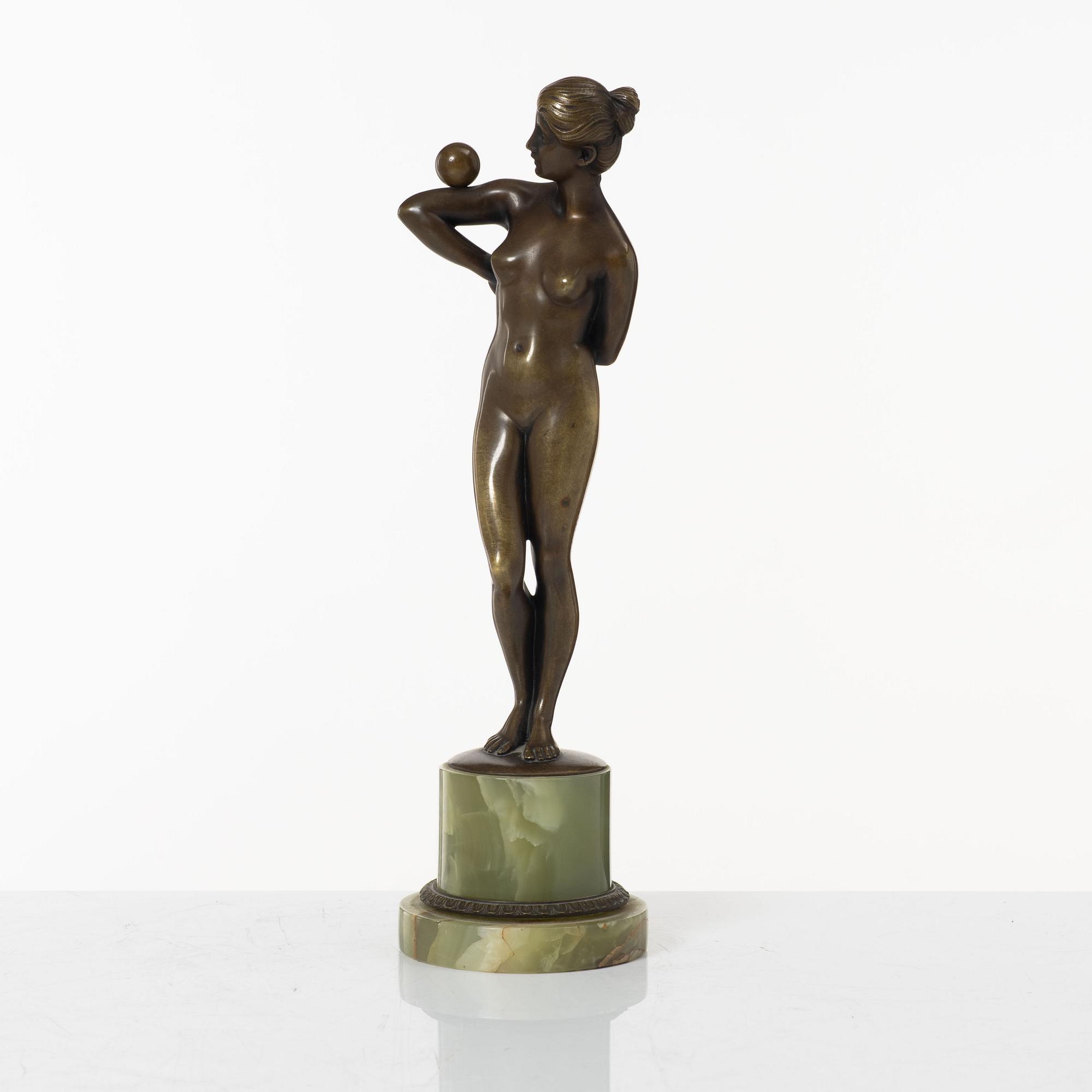 Alexander Sándor Járay (1870-1943), after. Woman with a ball.