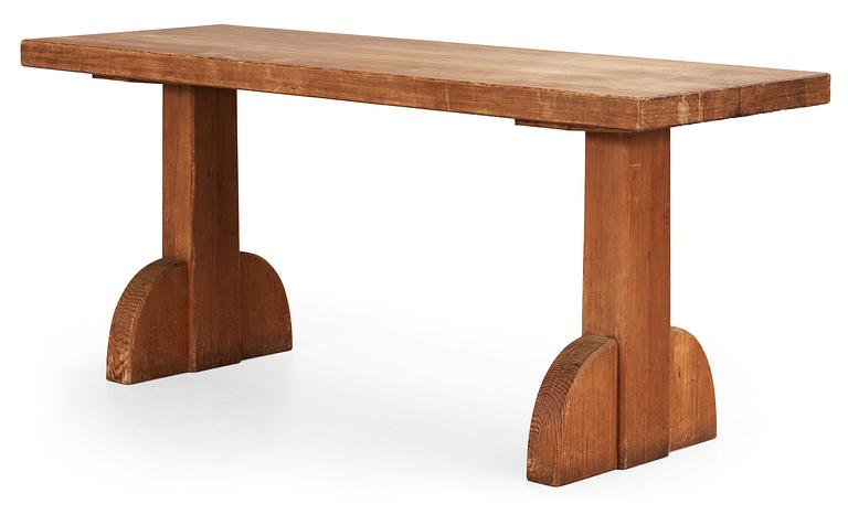 An Axel-Einar Hjorth 'Sandhamn' pine table, NK Sweden 1930's.