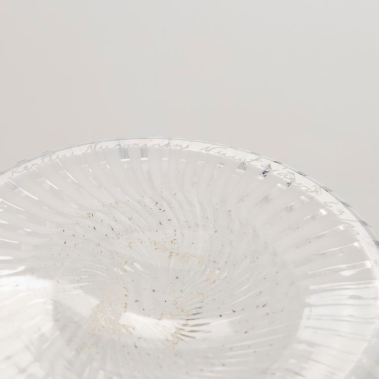 Kerttu Nurminen, two vases, signed Kerttu Nurminen Nuutajärvi, 18/99 and 63/99.