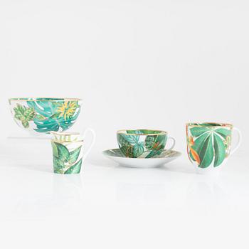 Hermès, coffee cups, 6 pcs, "Passifolia", France, contemporary.