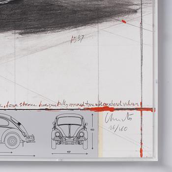 Christo & Jeanne-Claude, "Wrapped Volkswagen (Project for 1961 Volkswagen Beetle Saloon)".