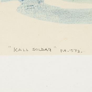 Roland Svensson, litografi, signerad, prtovtryck daterad 1973.
