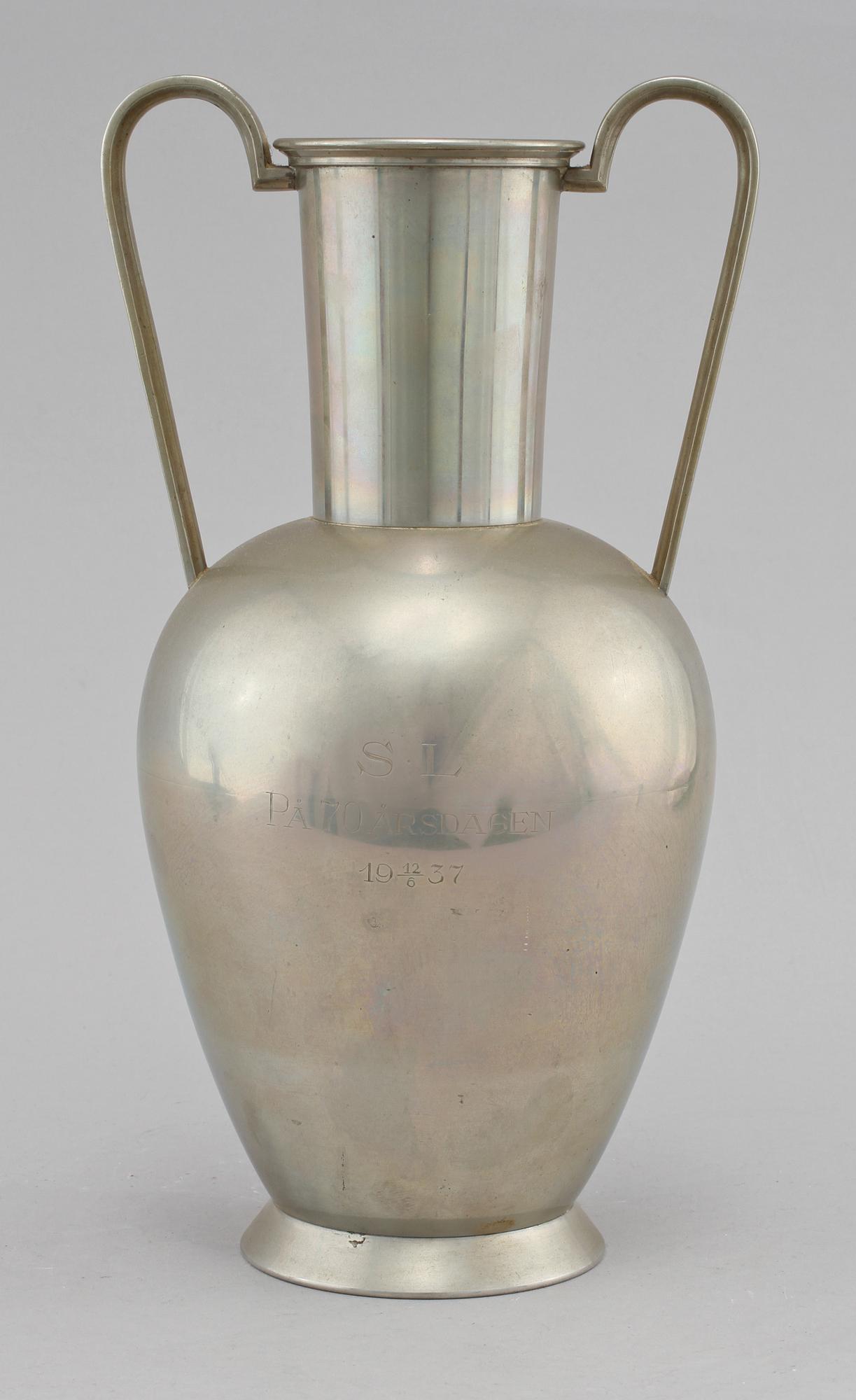 VAS, tenn, Rolf Engströmer, Fabriksaktiebolaget Kronsilver, 1936.