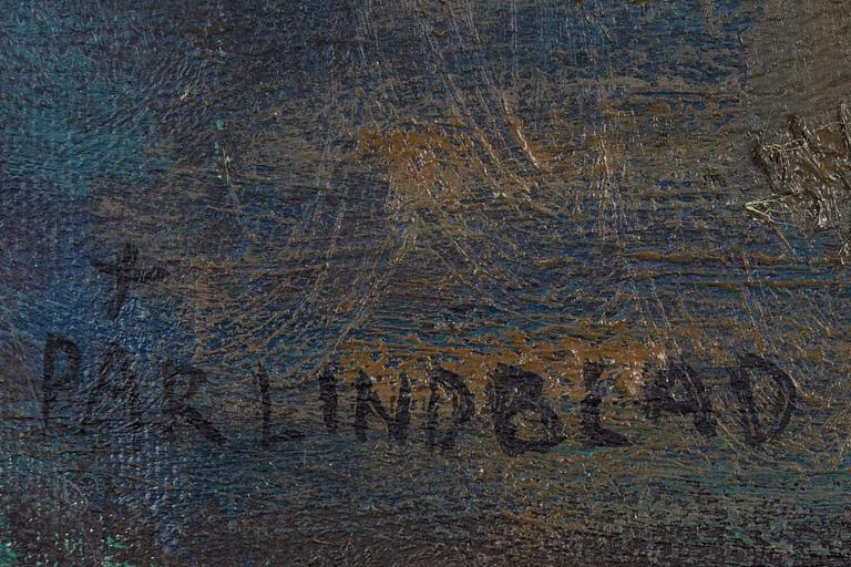 Pär Lindblad, oil on canvas, signed Pär Lindblad and dated Paris Aout 47 on verso.