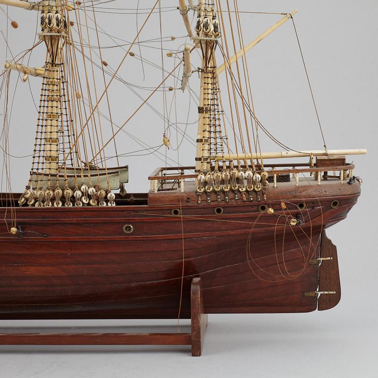 A late 1800's model ship.