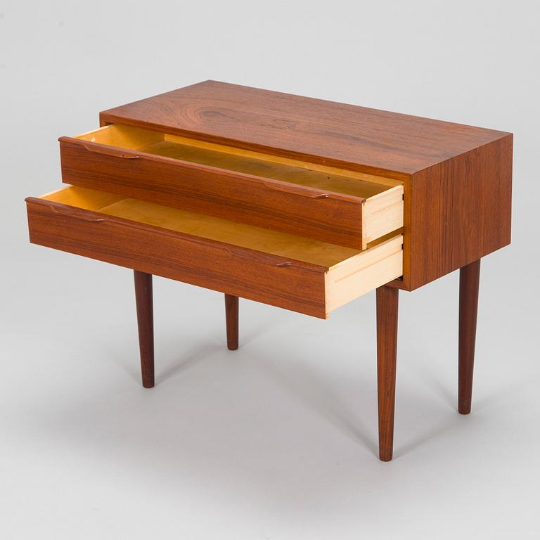 A mid-20th century Danish teak chest of drawer.